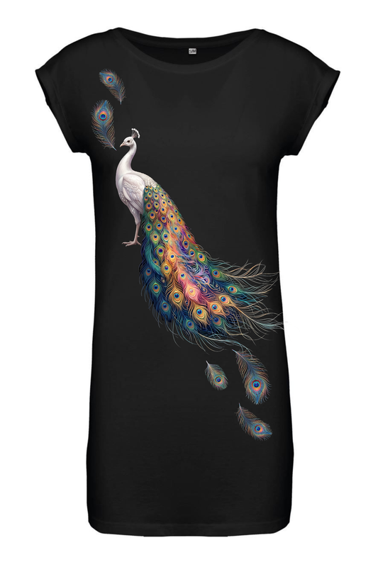 T-Shirt Kleid "Pfau"