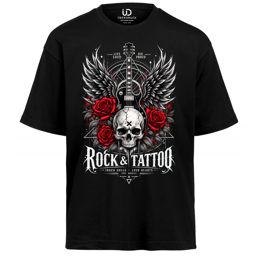 Oversize Shirt "Rock and Tattoo"