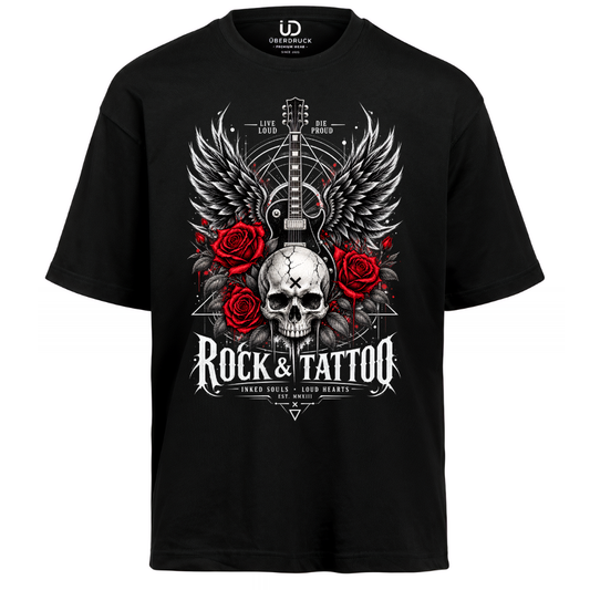 Oversize Shirt "Rock and Tattoo"