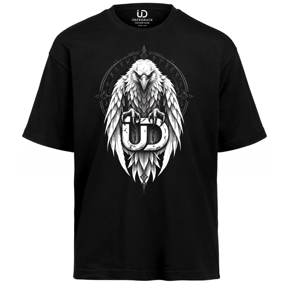 Oversize Shirt "WHITE RAVEN"