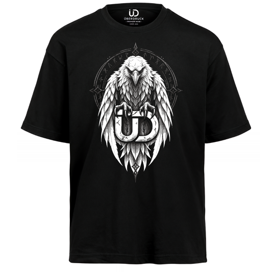 Oversize Shirt "WHITE RAVEN"