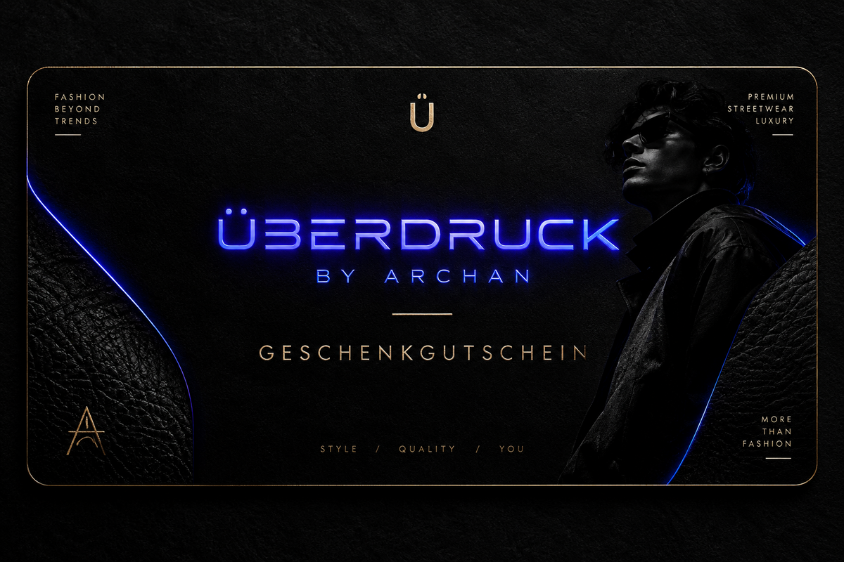 ÜBERDRUCK BY ARCHAN Digitaler Geschenks-Gutschein
